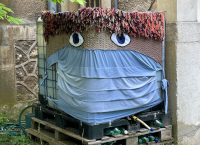 la déco du récupérateur d'eau